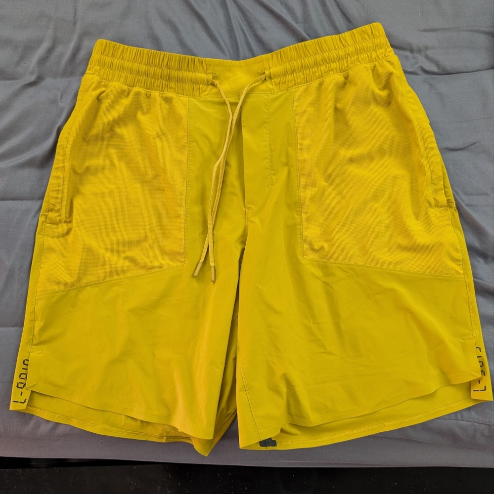 Lululemon Xl Bright Yellow Athletic Shorts